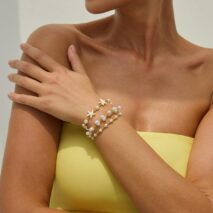 Boho 3pcs Starfish Pearl Seed Beaded Bracelet Set - ArtGalleryZen