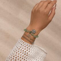 Boho 3Pcs Sun Star Charm Turquoise Stone Bracelet Set - ArtGalleryZen