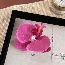 Boho Chic Butterfly Orchid Flower Pearl Hair Clip Hair Pin - ArtGalleryZen