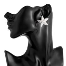 Boho Chunky Pearl Inlaid Starfish Earrings - ArtGalleryZen