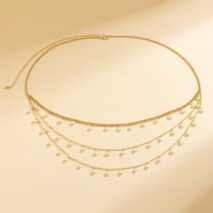 Boho Dainty Layered Pearl Tassel Waist Chain - ArtGalleryZen
