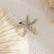 Boho Gold Silver Plated Starfish Ear Cuff Earring - ArtGalleryZen