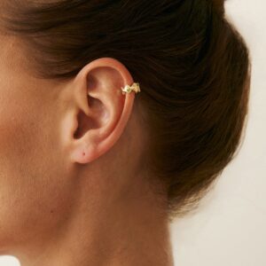 Boho Gold Silver Tone Shell Ear Cuff Earring - ArtGalleryZen