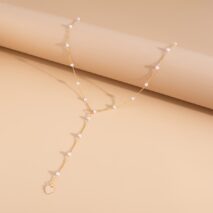 Boho Heart Charm Pearl Waist Chain - ArtGalleryZen