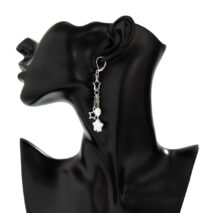 Boho Hollow Star Pearl Tassel Earrings - ArtGalleryZen