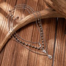 Boho Layered Bull Boot Cowboy Hat Charm Ball Chain Necklace Set - ArtGalleryZen
