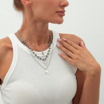 Boho Layered Bull Boot Cowboy Hat Charm Ball Chain Necklace Set - ArtGalleryZen