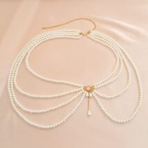 Boho Layered Chunky Pearl Waist Chain - ArtGalleryZen