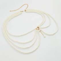 Boho Layered Chunky Pearl Waist Chain - ArtGalleryZen