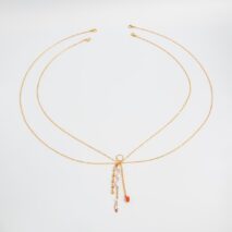Boho Layered Pearl Crystal Stone Tassel Bikini Body Chain - ArtGalleryZen