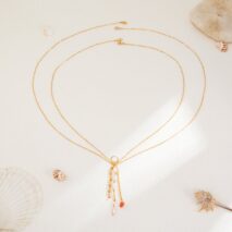 Boho Layered Pearl Crystal Stone Tassel Bikini Body Chain - ArtGalleryZen