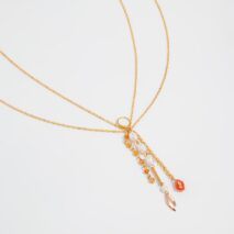Boho Layered Pearl Crystal Stone Tassel Bikini Body Chain - ArtGalleryZen
