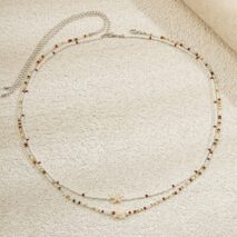 Boho Layered Starfish Turtle Crystal Seed Beaded Belly Chain Set - ArtGalleryZen