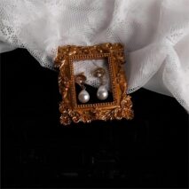 Boho Metallic Shell Dangle Pearl Earrings - ArtGalleryZen