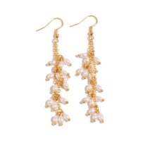 Boho Newly Dangling Pearl Tassel Earrings - ArtGalleryZen