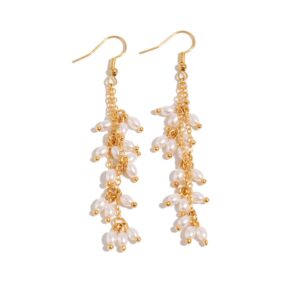 Boho Newly Dangling Pearl Tassel Earrings - ArtGalleryZen