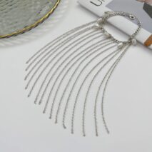 Boho Pearl Long Chain Tassel Bracelet - ArtGalleryZen