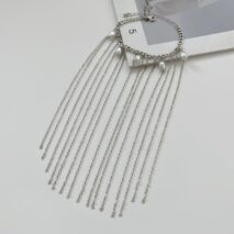 Boho Pearl Long Chain Tassel Bracelet - ArtGalleryZen