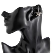 Boho Relief Spiral Starfish Ear Cuff Earring - ArtGalleryZen