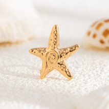 Boho Relief Spiral Starfish Ear Cuff Earring - ArtGalleryZen