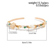 Boho Starfish Conch Turtle Crystal Arm Cuff - ArtGalleryZen