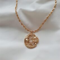 Boho Sun and Moon Celestial Necklace - ArtGalleryZen
