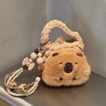 Capybara Plush Coin Purse Earphone Case - ArtGalleryZen
