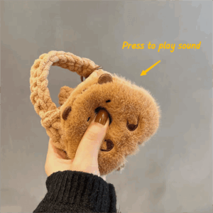Capybara Plush Coin Purse Earphone Case - ArtGalleryZen