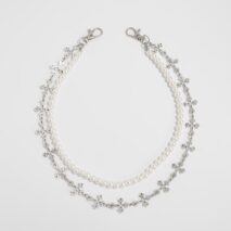 Charming Layered Cross Pearl Trouser Chain - ArtGalleryZen