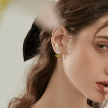 Charming Pearl Inlaid CZ Flower Earrings - ArtGalleryZen