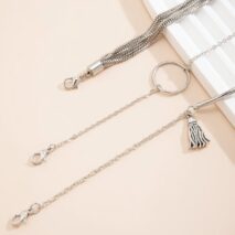 Chc Multi-Layered Tassel Ring Bracelet Set - ArtGalleryZen