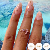 Chic 18K Gold Filled CZ Inlaid Aquarium Ring - ArtGalleryZen