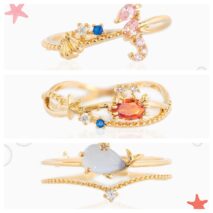 Chic 18K Gold Filled CZ Inlaid Aquarium Ring - ArtGalleryZen