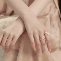 Chic 2 Pieces Floral Ring Set - ArtGalleryZen