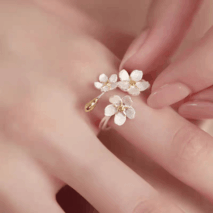 Chic 2 Pieces Floral Ring Set - ArtGalleryZen