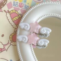 Chic 2 Pieces Star Angel Wings Hair Clips Set - ArtGalleryZen