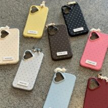 Chic 3D Kitten Polka Dot Leather iPhone Case - ArtGalleryZen