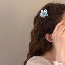 Chic 3Pcs Gradient Flower Hair Clip Hair Claw Set - ArtGalleryZen