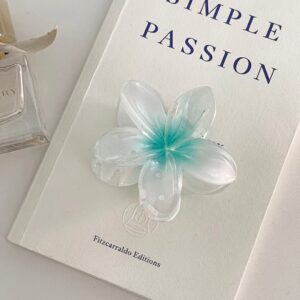 Chic 3Pcs Gradient Flower Hair Clip Hair Claw Set - ArtGalleryZen