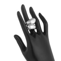 Chic Abstract Chunky Waterdrop Ring - ArtGalleryZen