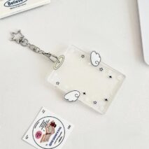 Chic Angel Kpop Keychain Acrylic Photocard Holder - ArtGalleryZen