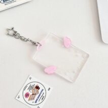 Chic Angel Kpop Keychain Acrylic Photocard Holder - ArtGalleryZen