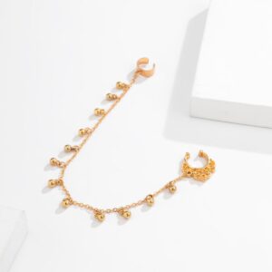 Chic Ball Tassel No Piercing Septum To Ear Chain - ArtGalleryZen