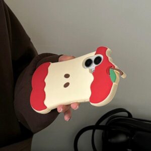 Chic Bitten Apple Silicone iPhone Case - ArtGalleryZen