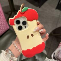 Chic Bitten Apple Silicone iPhone Case - ArtGalleryZen