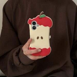 Chic Bitten Apple Silicone iPhone Case - ArtGalleryZen