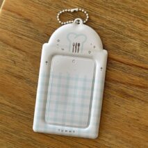 Chic Bowknot Puppy Cake Kpop Keychain Photocard Holder - ArtGalleryZen