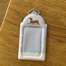 Chic Bowknot Puppy Cake Kpop Keychain Photocard Holder - ArtGalleryZen