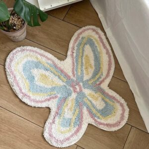 Chic Butterfly Dream Plush Rug Carpet - ArtGalleryZen