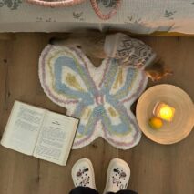 Chic Butterfly Dream Plush Rug Carpet - ArtGalleryZen